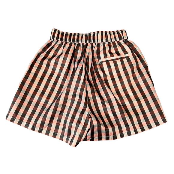 Collusion Pink Plaid Elastic Waist Short Size 8 - Picture 4 of 6